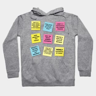 Over Ambitious Goal Notes Hoodie